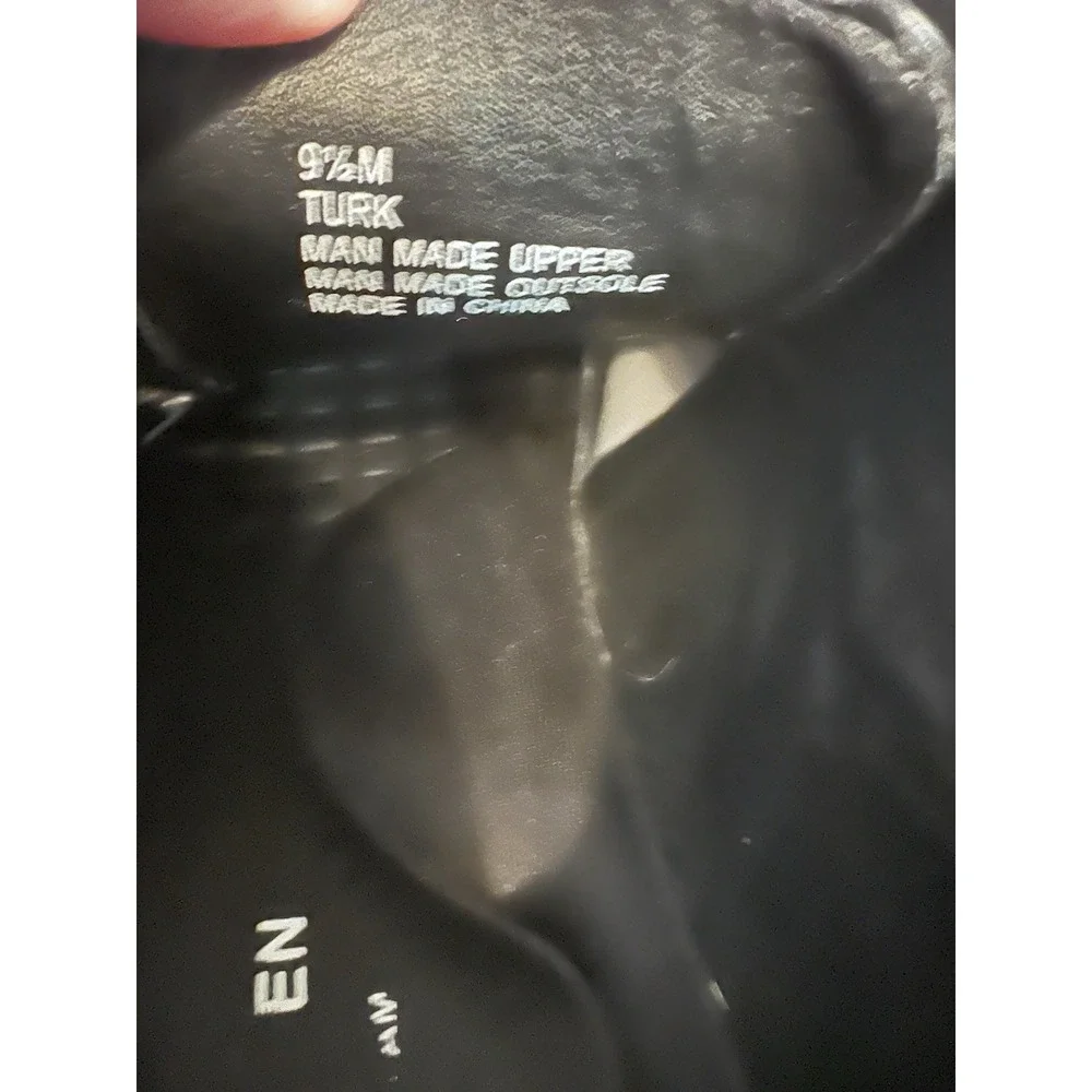 Mens Black Van-Heusen Dress Shoes Size‎ 9.5M Turk